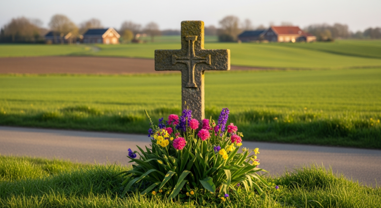 Roadside Crosses in Vaals Are Blooming for Summer