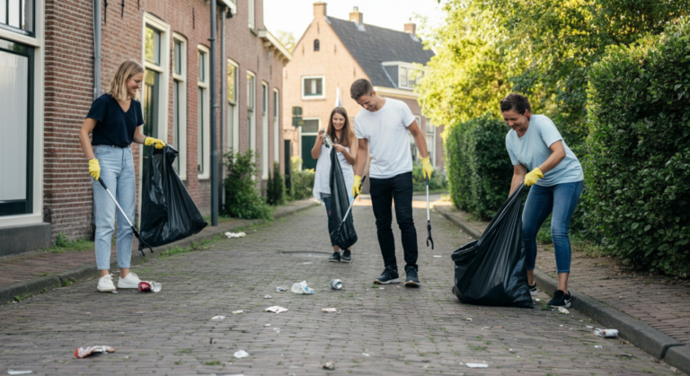 11 neighbors who never met cleaned up Gulpen center together and you wont believe what they found