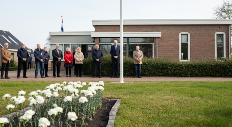 Spaubeek krijgt eigen eerbetoon: witte anjers bloeien straks bij ’t Hof van Sjpaubik